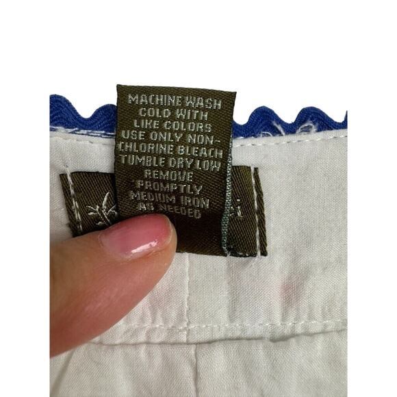 Fei Anthropologie Skirt Size 4 A-line white multicolor chevron stripes - Picture 6 of 10